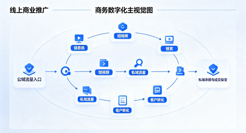 仪征市线上商业推广怎么做？全域流量闭环搭建与低成本转化实战指南